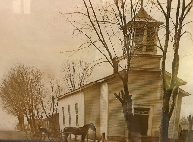 Zion - Pic (Horse and Buggy at Church) - 2-14-18